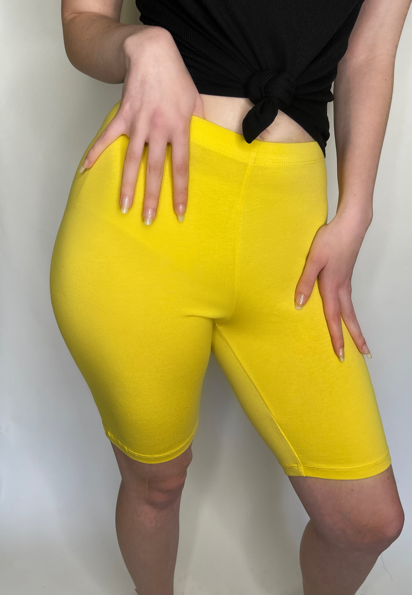 Cotton biker shorts