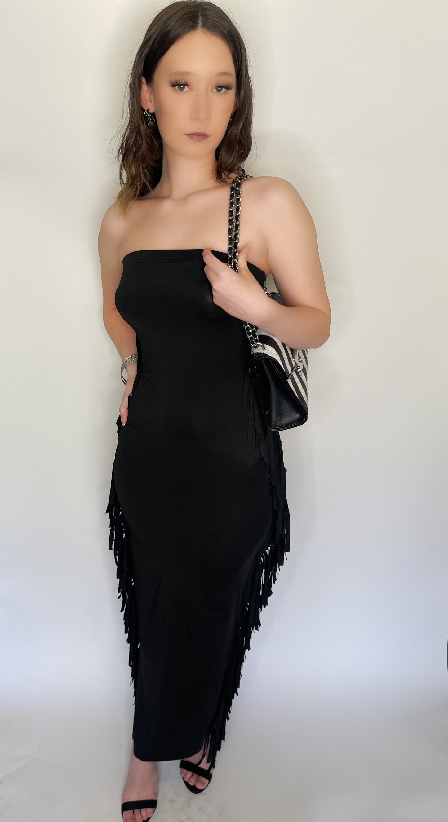 Feelin’ fringe maxi dress