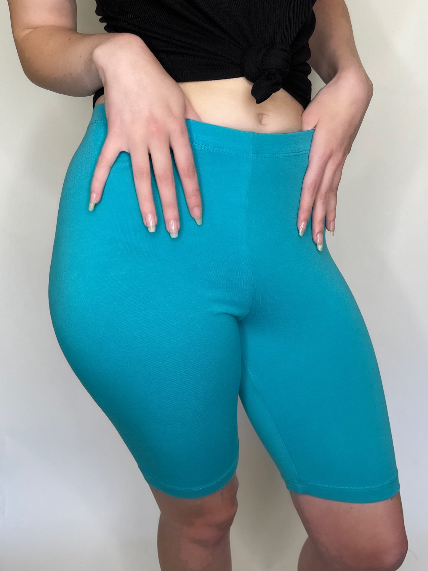 Cotton biker shorts