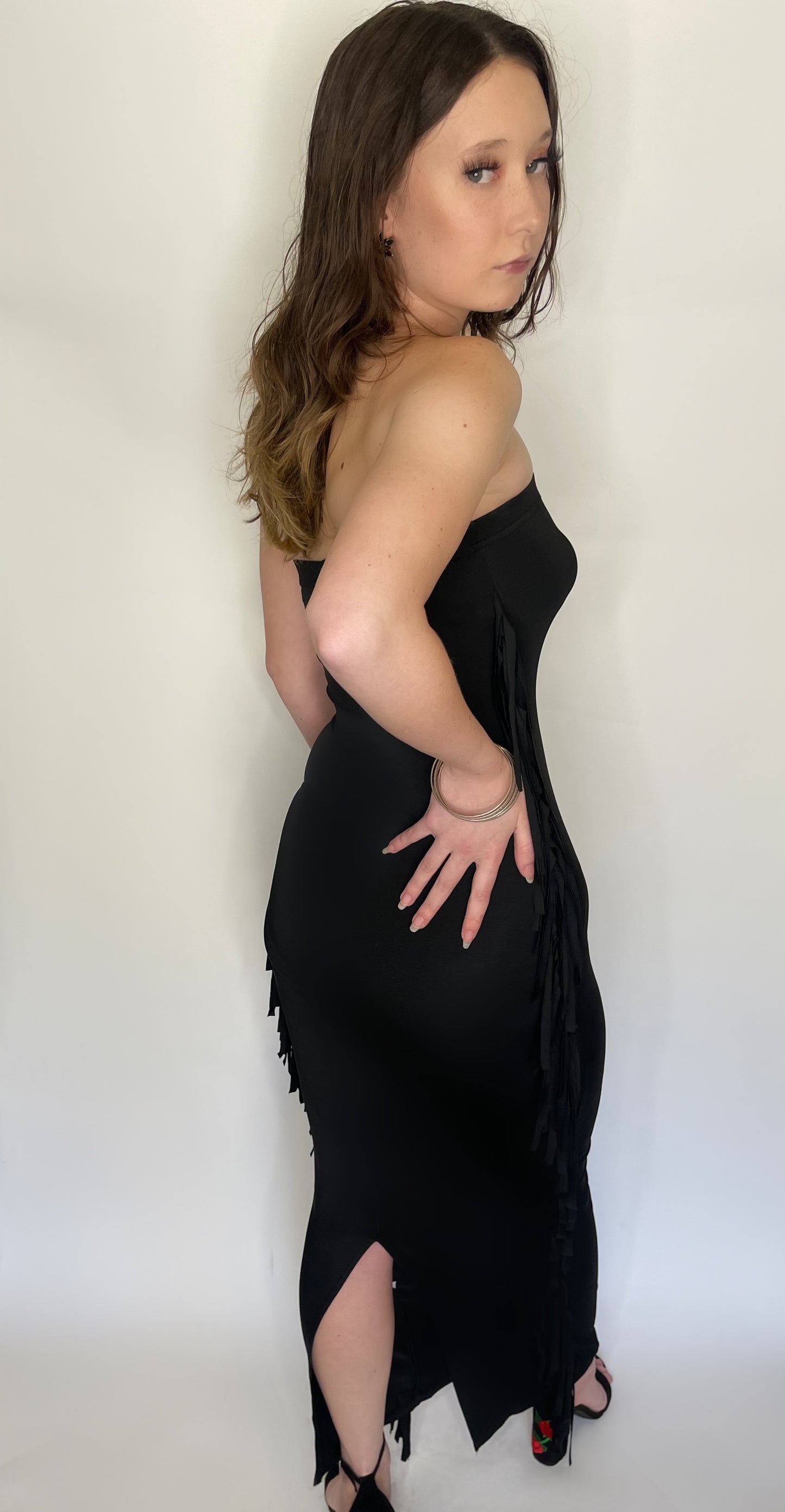 Feelin’ fringe maxi dress