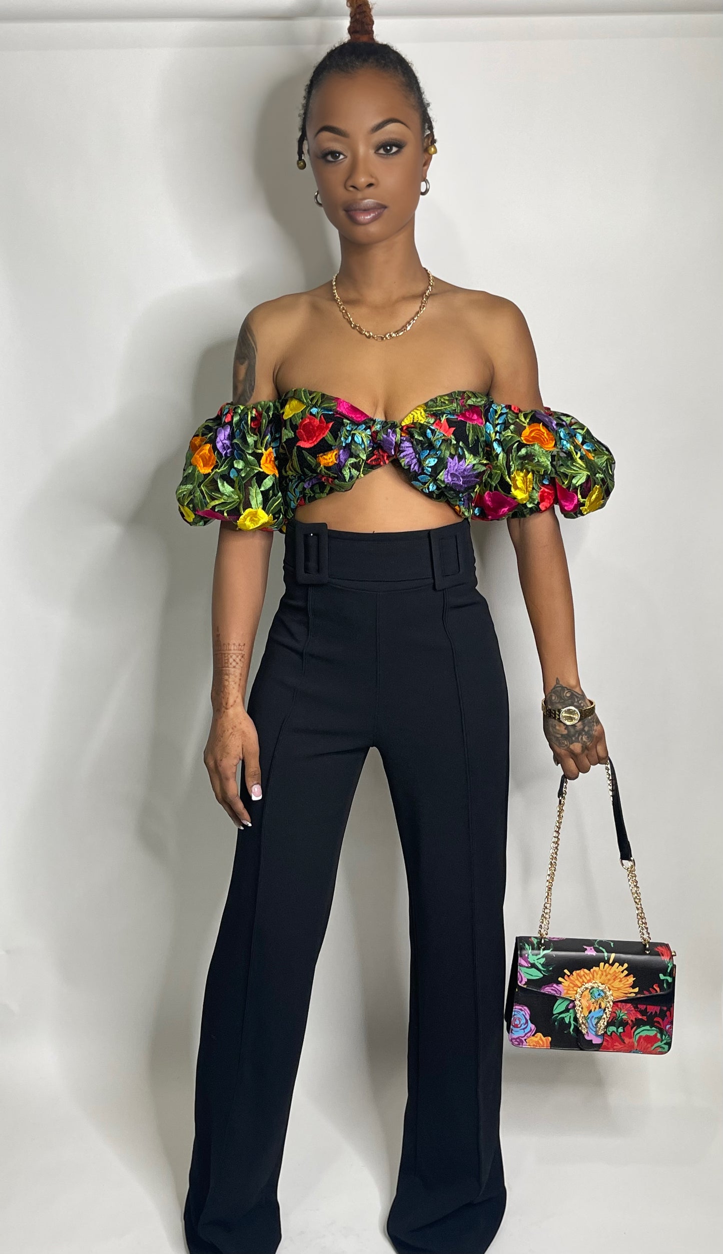 High Waist Belt Pants