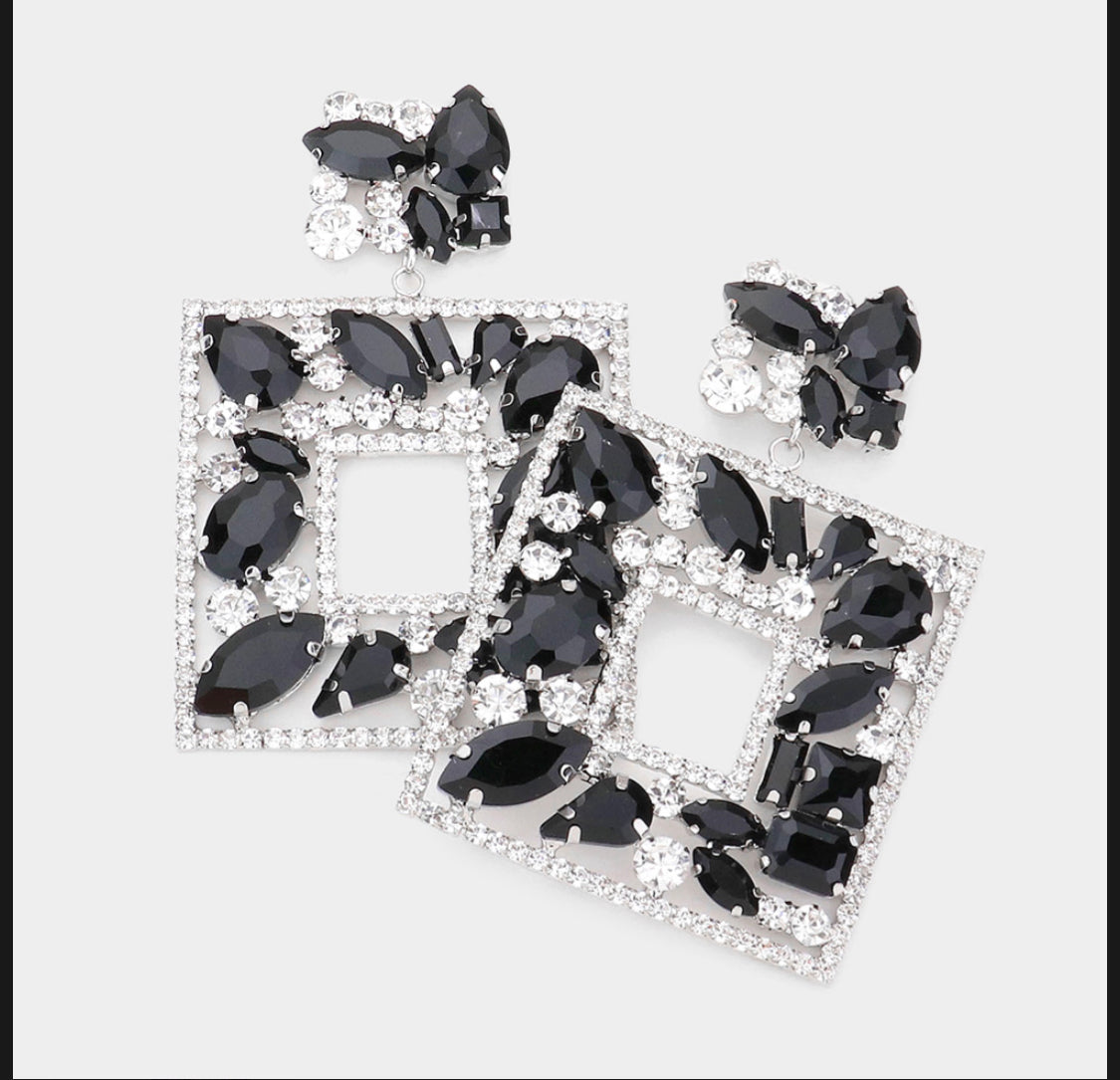 Elegant Multi Stone Earrings