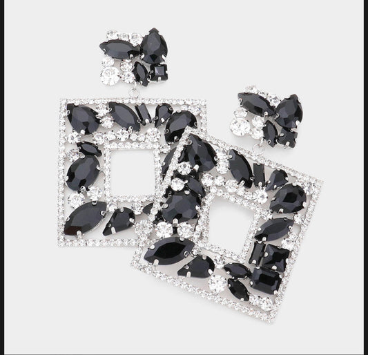 Elegant Multi Stone Earrings