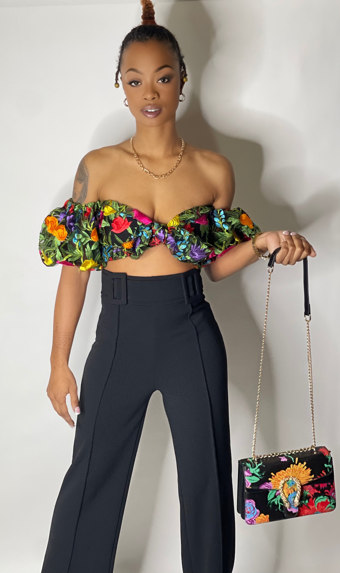 High Waist Belt Pants