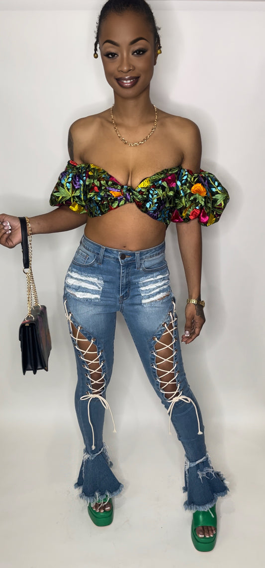 Tie Me Up Jeans